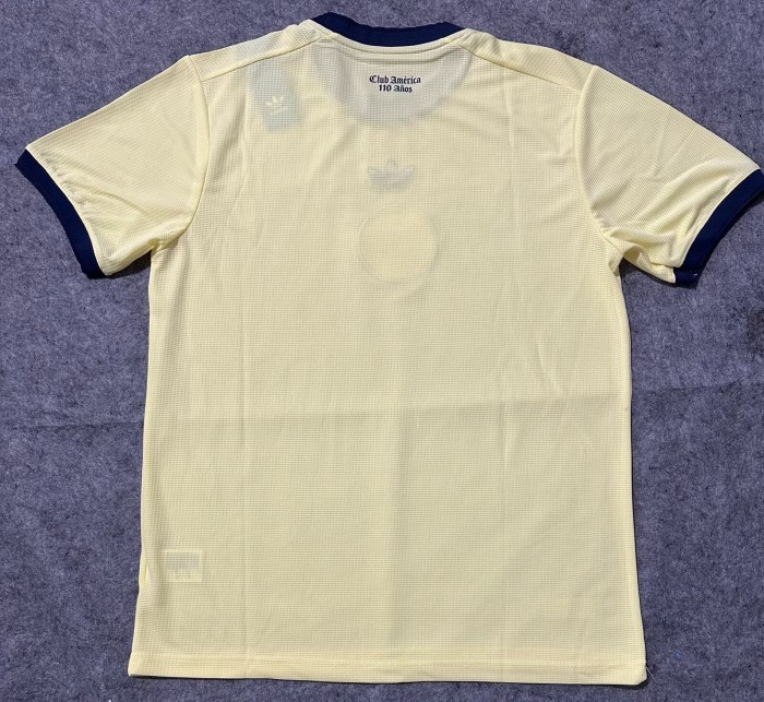 26-27 Club America Yellow 110th Anniversary Edition Fans Soccer Jersey
