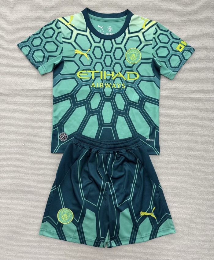 26-27 Man City Green Goalkeeper Adult Suit