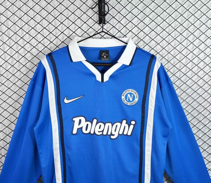 1997-1998 Napoli Home Long sleeves Retro Soccer Jersey