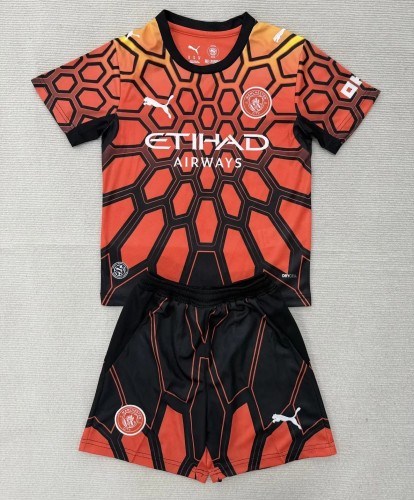26-27 Man City Orange Goalkeeper Adult Suit