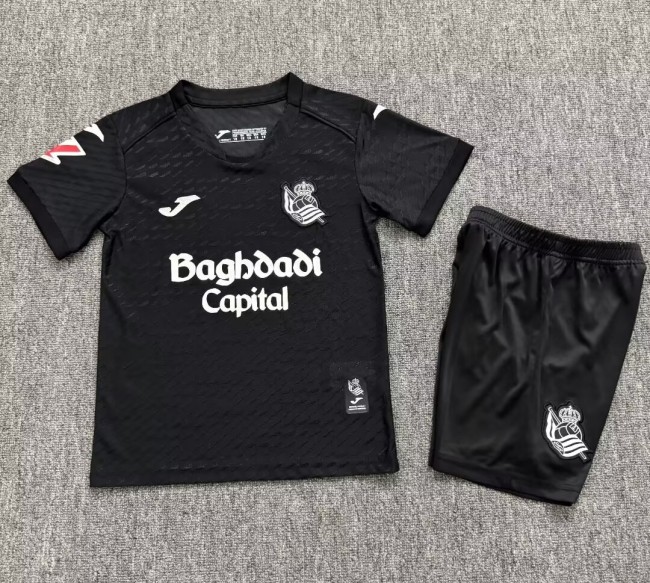 26-27 Real Sociedad Away Kids Soccer Jersey
