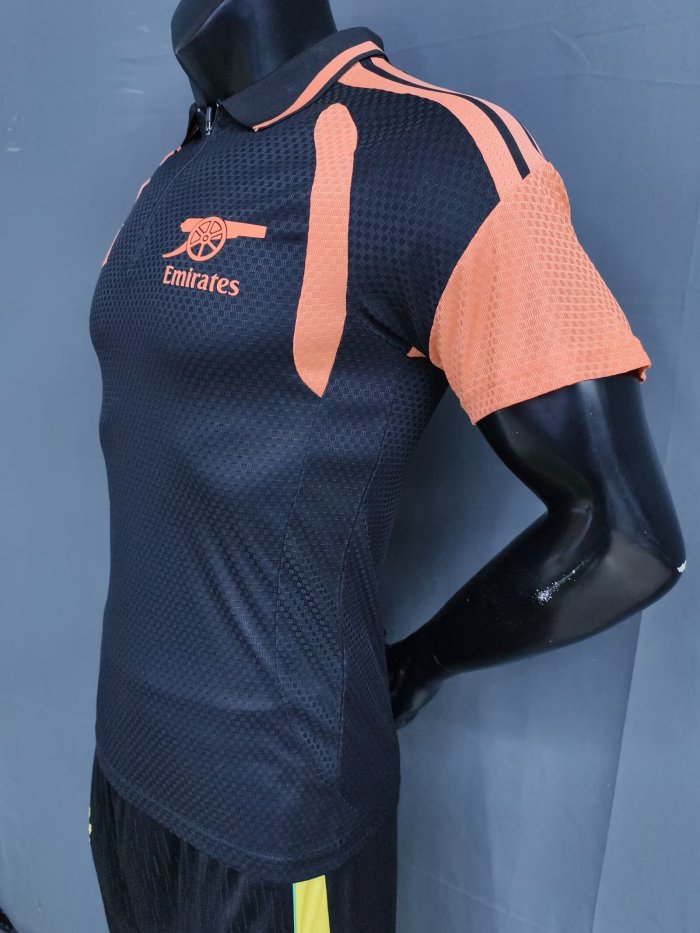26-27 ARS Black Player Version Half Pull Training shirts
