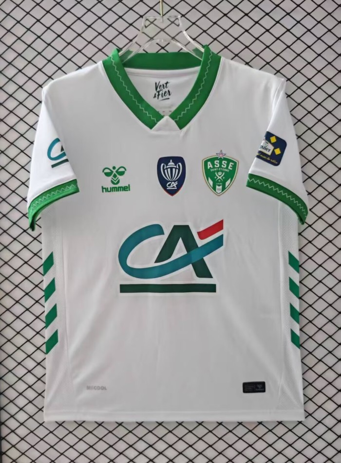 26-27 Saint Etienne White Special Edition Fans Soccer Jersey