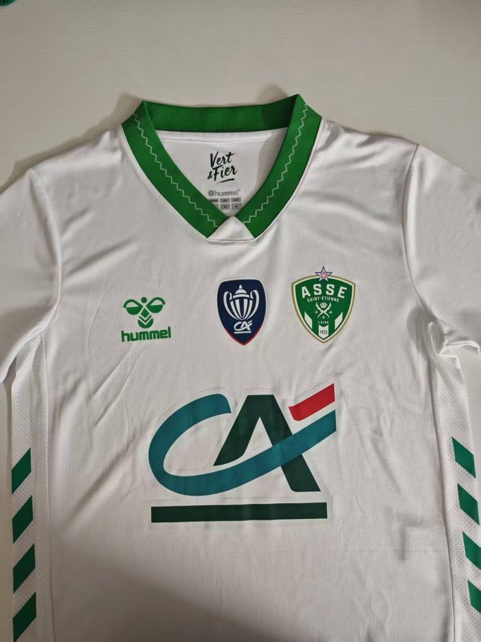 26-27 Saint Etienne White Special Edition Fans Soccer Jersey