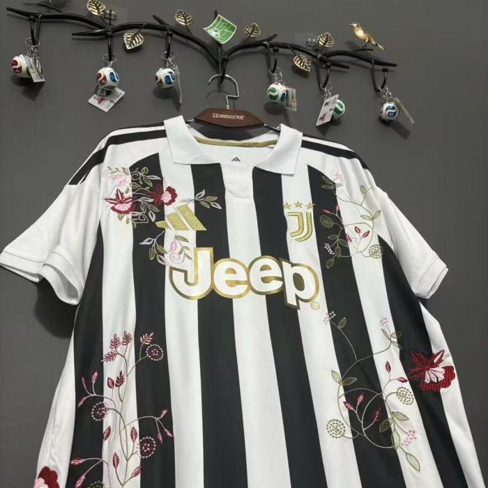 26-27 JUV Home Embroidered Version Fans Soccer Jersey