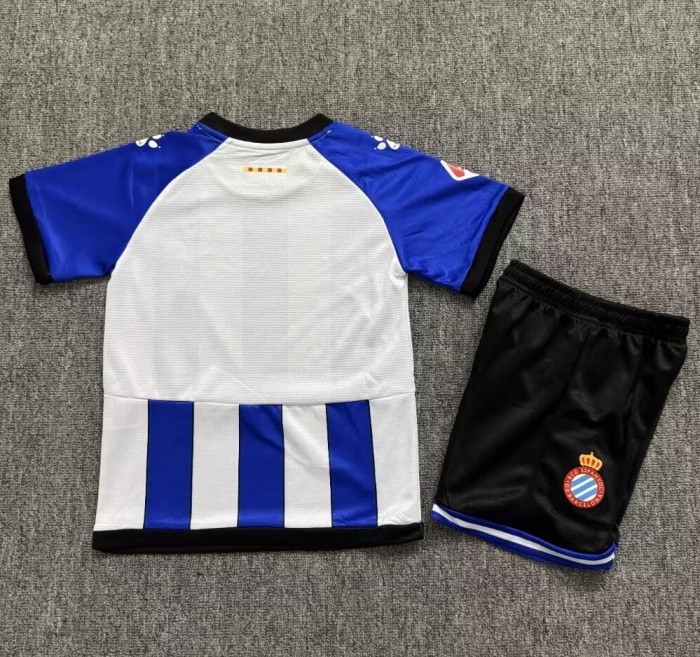 26-27 Espanyol Home Kids Soccer Jersey