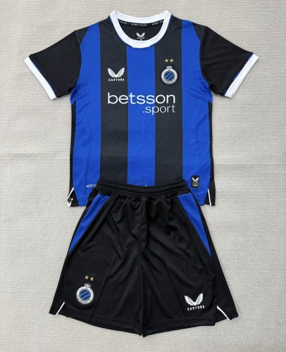 26-27 Club Brugge Home Kids Soccer Jersey