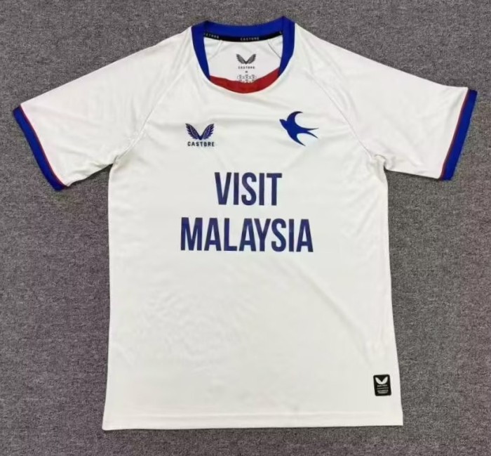 26-27 Cardiff City Away Fans Soccer Jersey