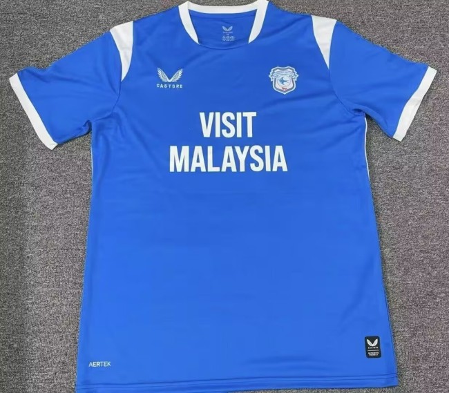 26-27 Cardiff City Home Fans Soccer Jersey