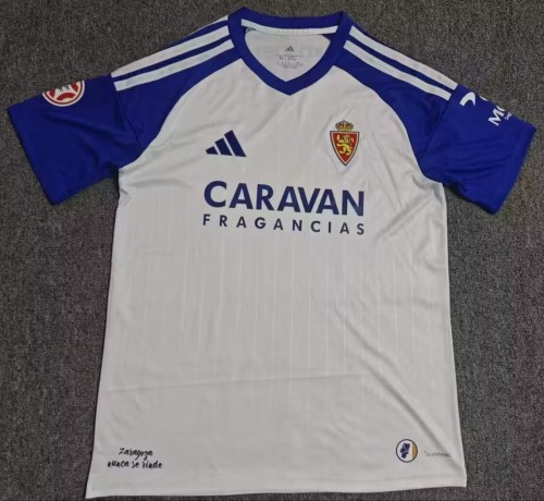 26-27 Zaragoza Home Fans Soccer Jersey