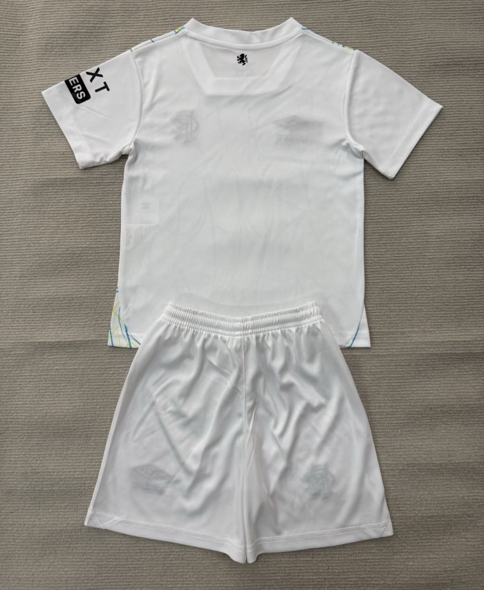 26-27 Rangers White GoalKeeper Kids Soccer Jersey