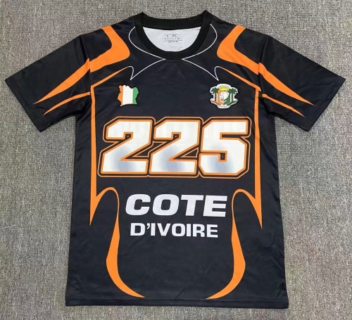 26-27 Cote d'Ivoire Black Special Edition Fans Soccer Jersey