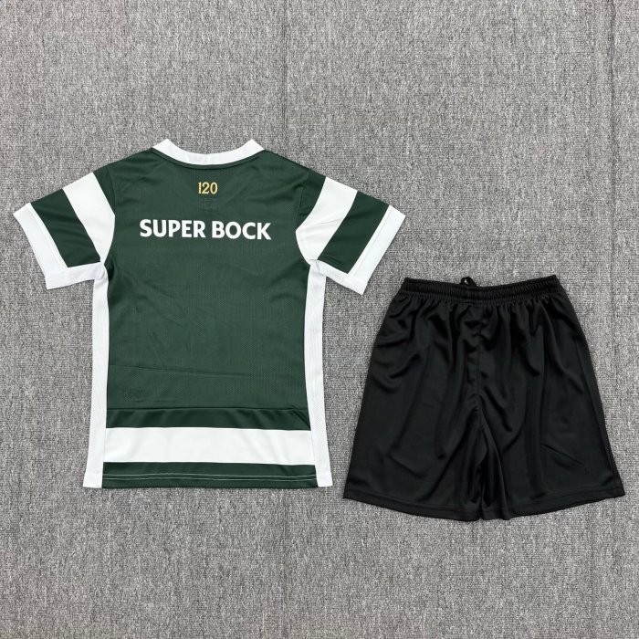 26-27 Sporting Lisbon Home Kids Soccer Jersey