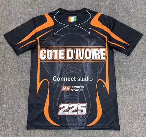 26-27 Cote d'Ivoire Black Special Edition Fans Soccer Jersey