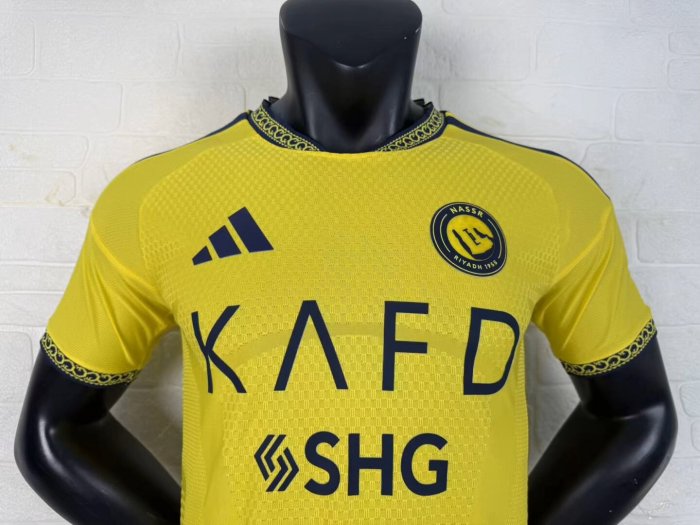 26-27 AL-Nassr Home Player Version Soccer Jersey*带广告
