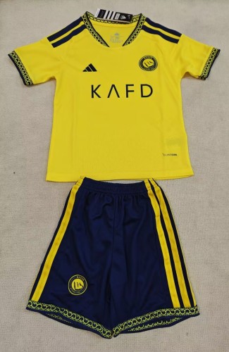 26-27 AL-Nassr Home Kids Soccer Jersey