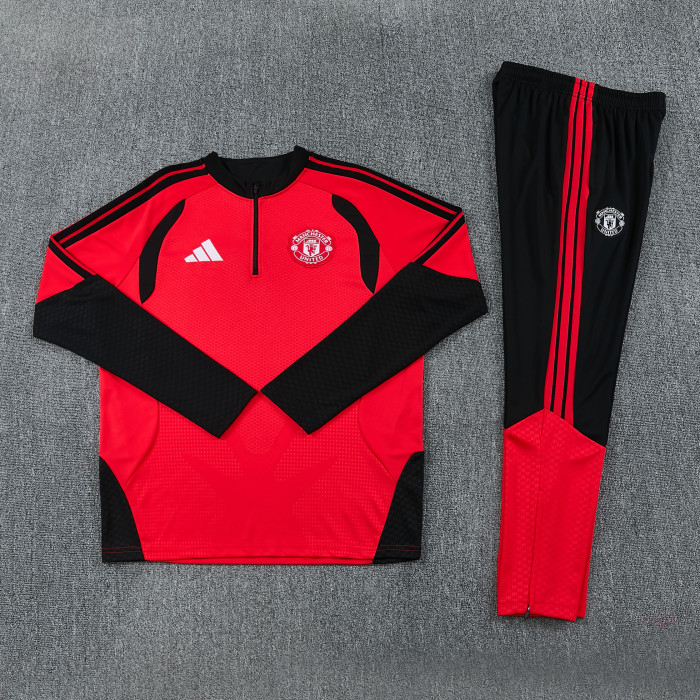 26-27 Man Utd High Quality Half Pull Tracksuit