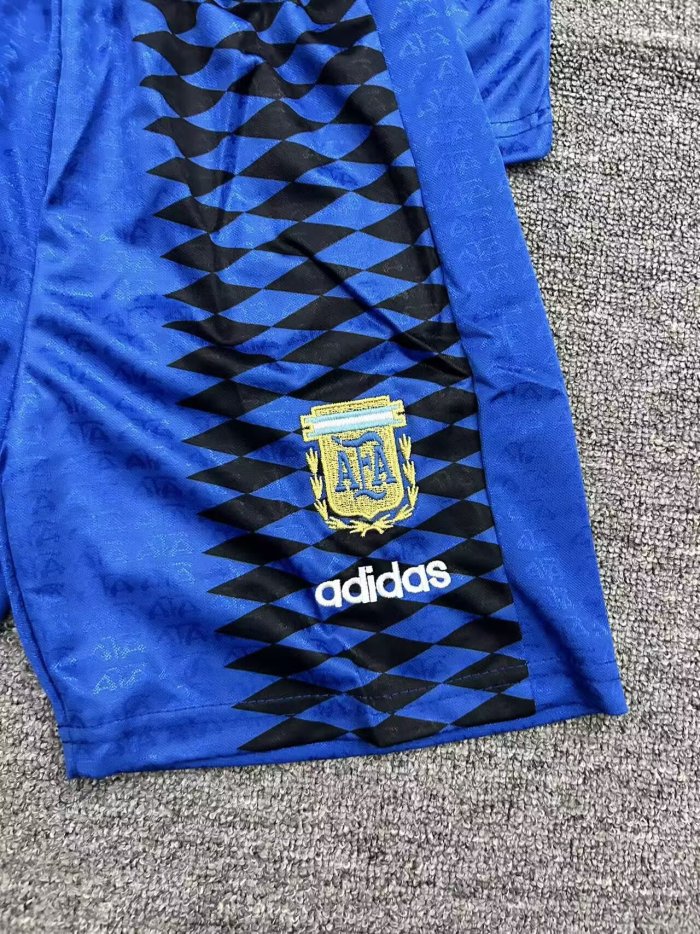 1994 Argentina Away Long sleeves Retro Kids Soccer Jersey