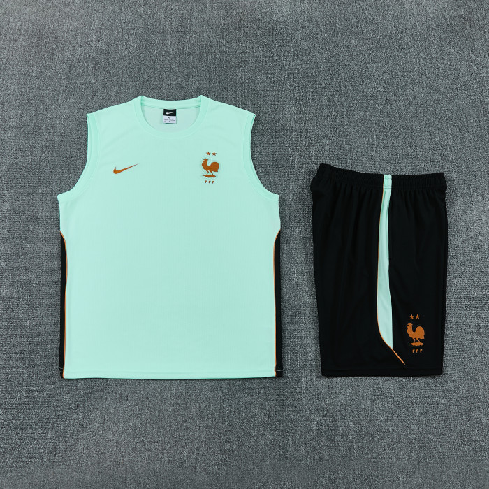 26-27 France High Quality Tank Top And Shorts Suit
