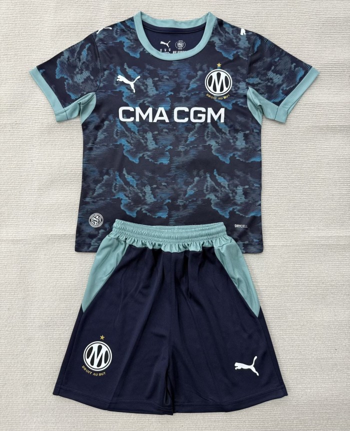 26-27 Marseille Away Kids Soccer Jersey