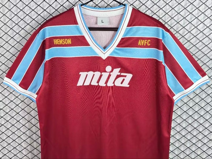 1985-1987 Aston Villa Home Retro Soccer Jersey