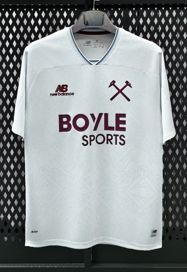 26-27 West Ham Away Fans Soccer Jersey