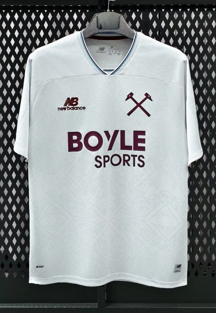 26-27 West Ham Away Fans Soccer Jersey