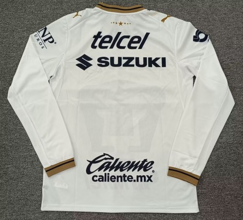 26-27 Pumas UNAM Home Long Sleeve Fans Soccer Jersey (长袖)