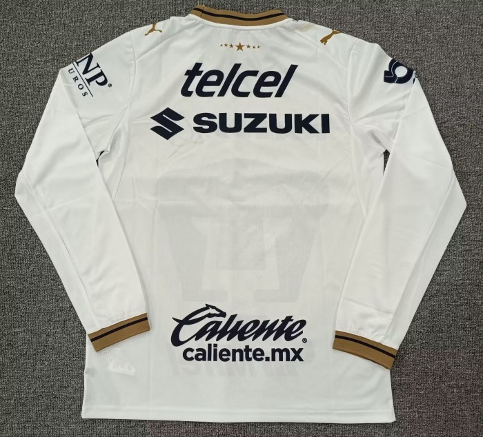 26-27 Pumas UNAM Home Long Sleeve Fans Soccer Jersey (长袖)