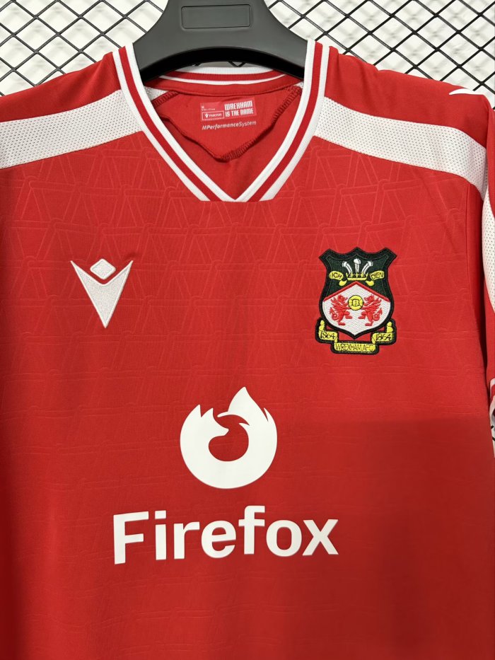 26-27 Wrexham FC Home Fans Soccer Jersey