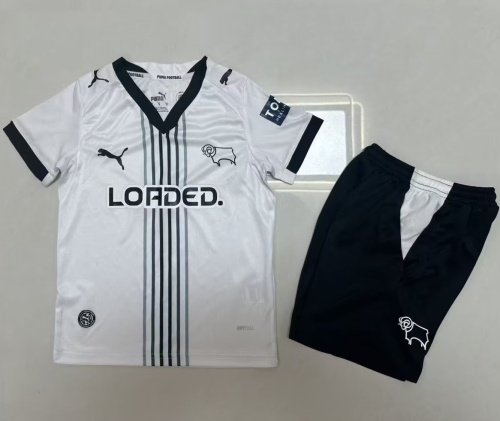 26-27 Derby County Home Kids Soccer Jersey