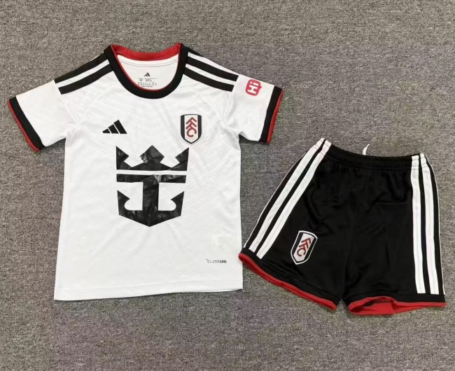26-27 Fulham Home Kids Soccer Jersey