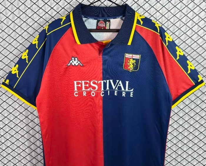1999-2000 Genoa Home Retro Soccer Jersey