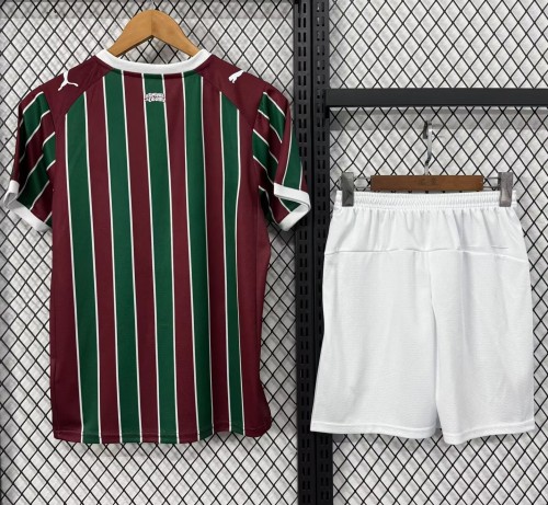 26-27 Fluminense Home Kids Soccer Jersey