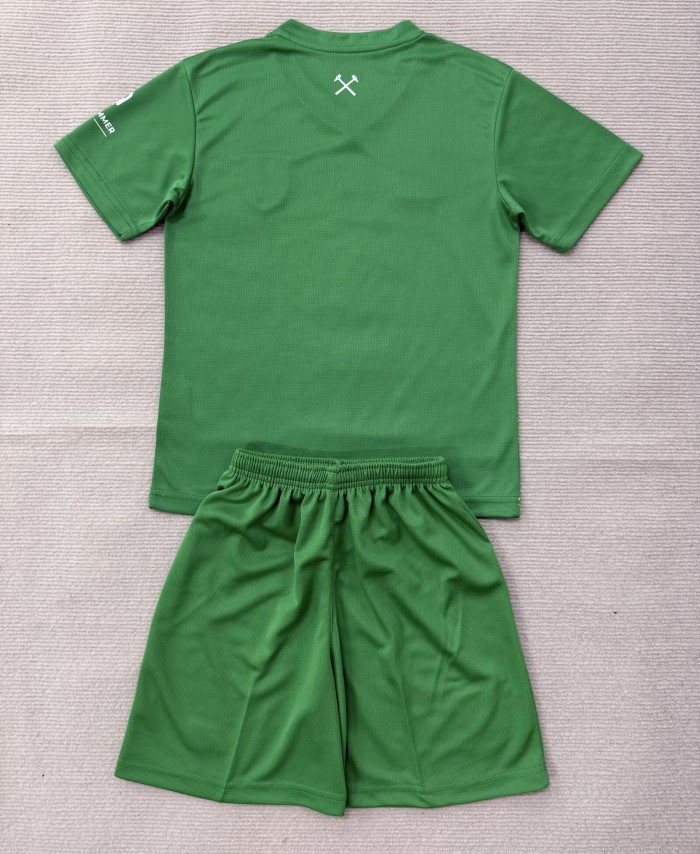 26-27 West Ham Green GoalKeeper Kids Soccer Jersey