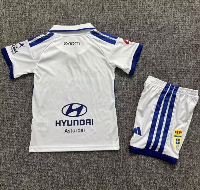 26-27 Real Oviedo Away Kids Soccer Jersey