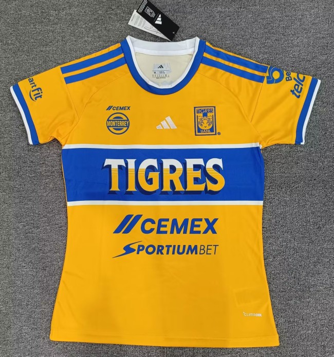 26-27 Tigres UANL Home Women Fans Soccer Jersey (女)