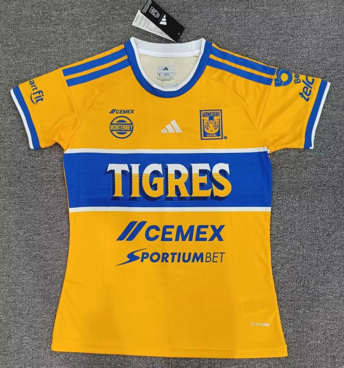 26-27 Tigres UANL Home Women Fans Soccer Jersey (女)