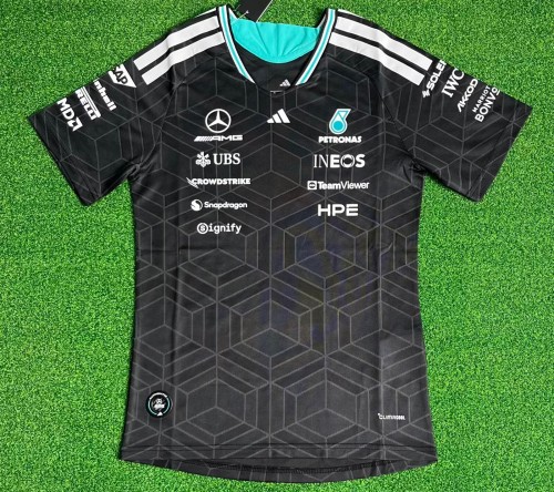 2026 Benz New Pattern Player Version Heat Transfer Printing Short Sleeve Racing Suit