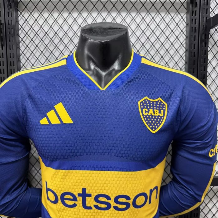 26-27 Boca Juniors Home Long Sleeve Player Version Soccer Jersey*长袖球员