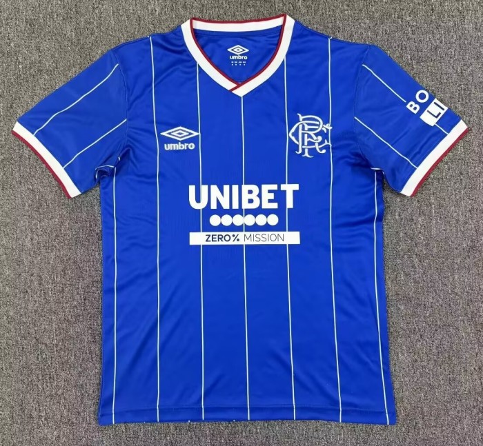 26-27 Rangers Home Fans Soccer Jersey