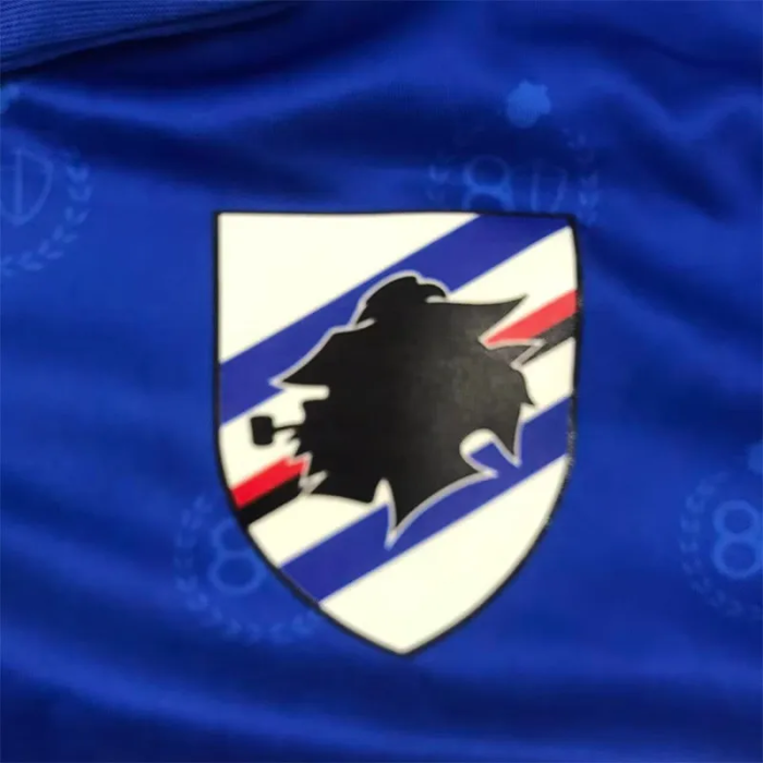 26-27 Sampdoria Home Fans Soccer Jersey