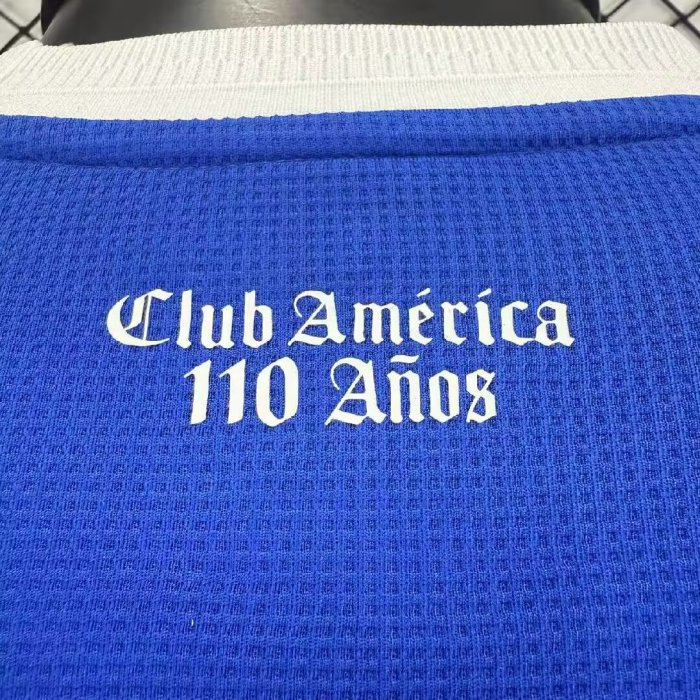 26-27 Club America Blue 110th Anniversary Edition Player Version Soccer Jersey