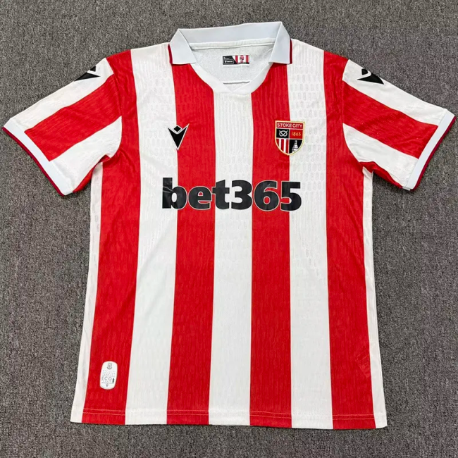26-27 Stoke City Home Fans Soccer Jersey
