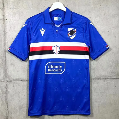 26-27 Sampdoria Home Fans Soccer Jersey