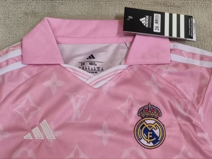 26-27 RMA Pink Special Edition Kids Soccer Jersey