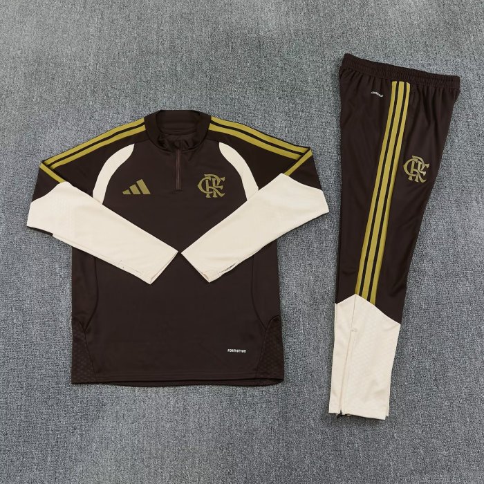 26-27 Flamengo High Quality Half Pull Tracksuit