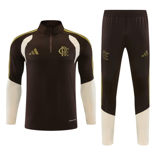26-27 Flamengo High Quality Half Pull Tracksuit