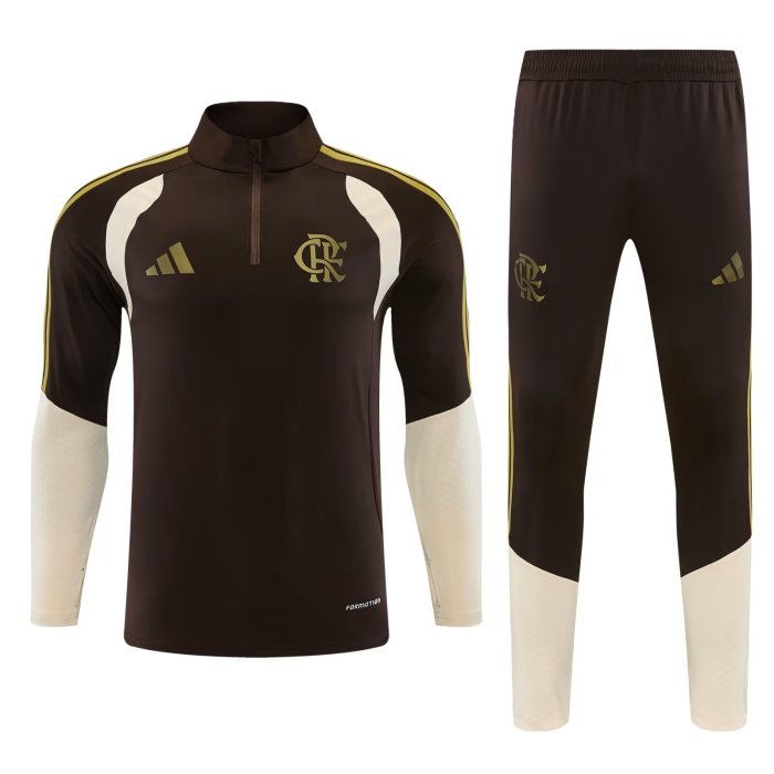 26-27 Flamengo High Quality Half Pull Tracksuit