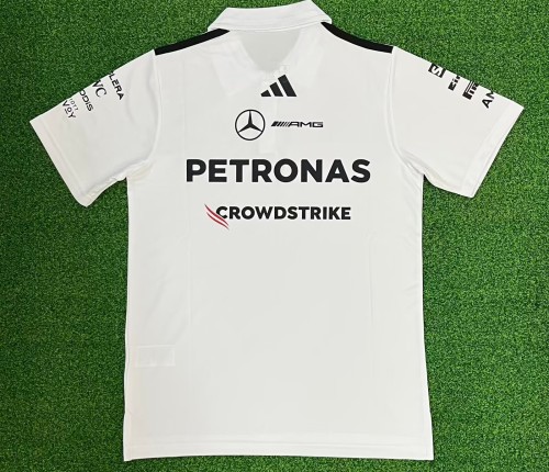 2026 Ferrari New Pattern Heat Transfer Printing Short Sleeve Racing Suit*有领